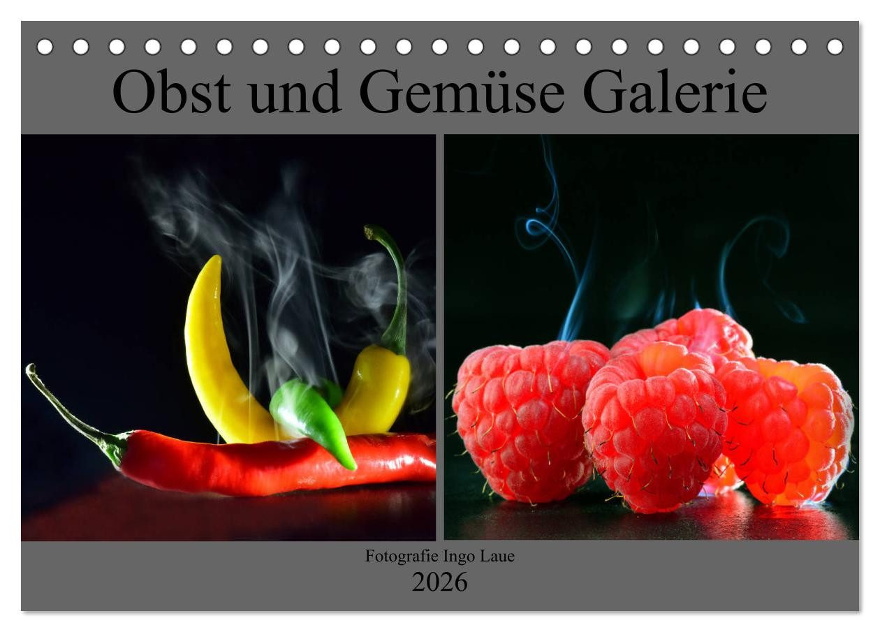 CALVENDO Wandkalender Obst und Gemüse Galerie (Tischkalender 2026 DIN A5 quer), CALVENDO Mon