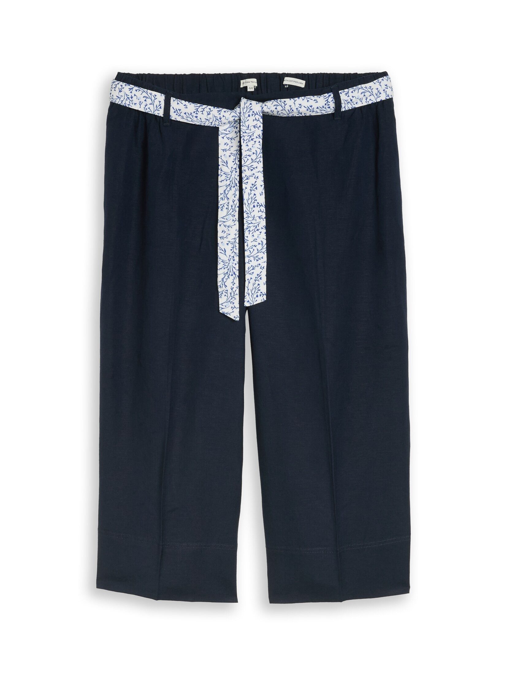 TOM TAILOR PLUS 7/8-Hose Hosen & Chino Plus Size - Culotte Hose mit Leinenanteil