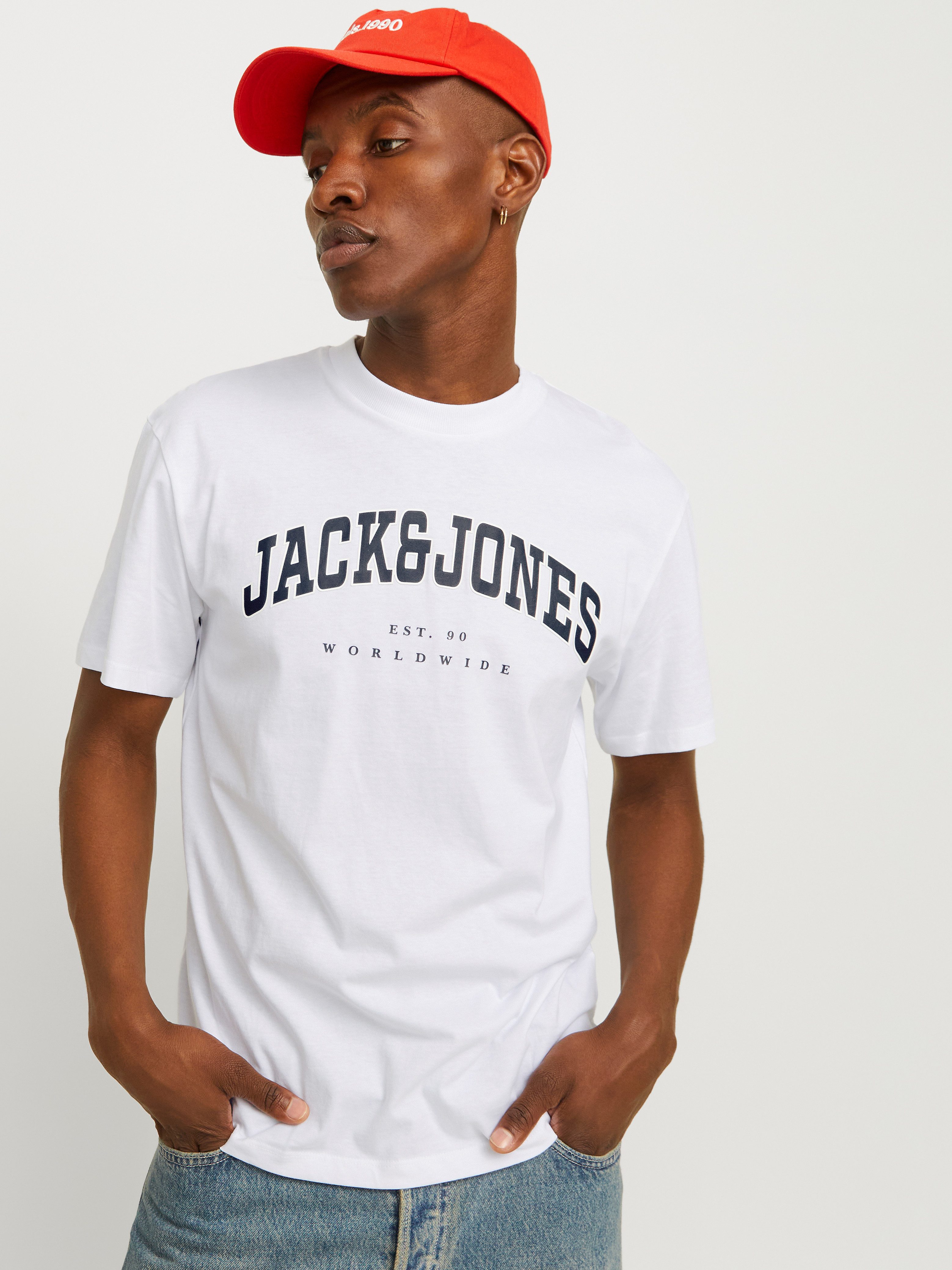 Jack & Jones Rundhalsshirt JJECALEB VARSITY TEE SS O-NECK NOOS günstig online kaufen