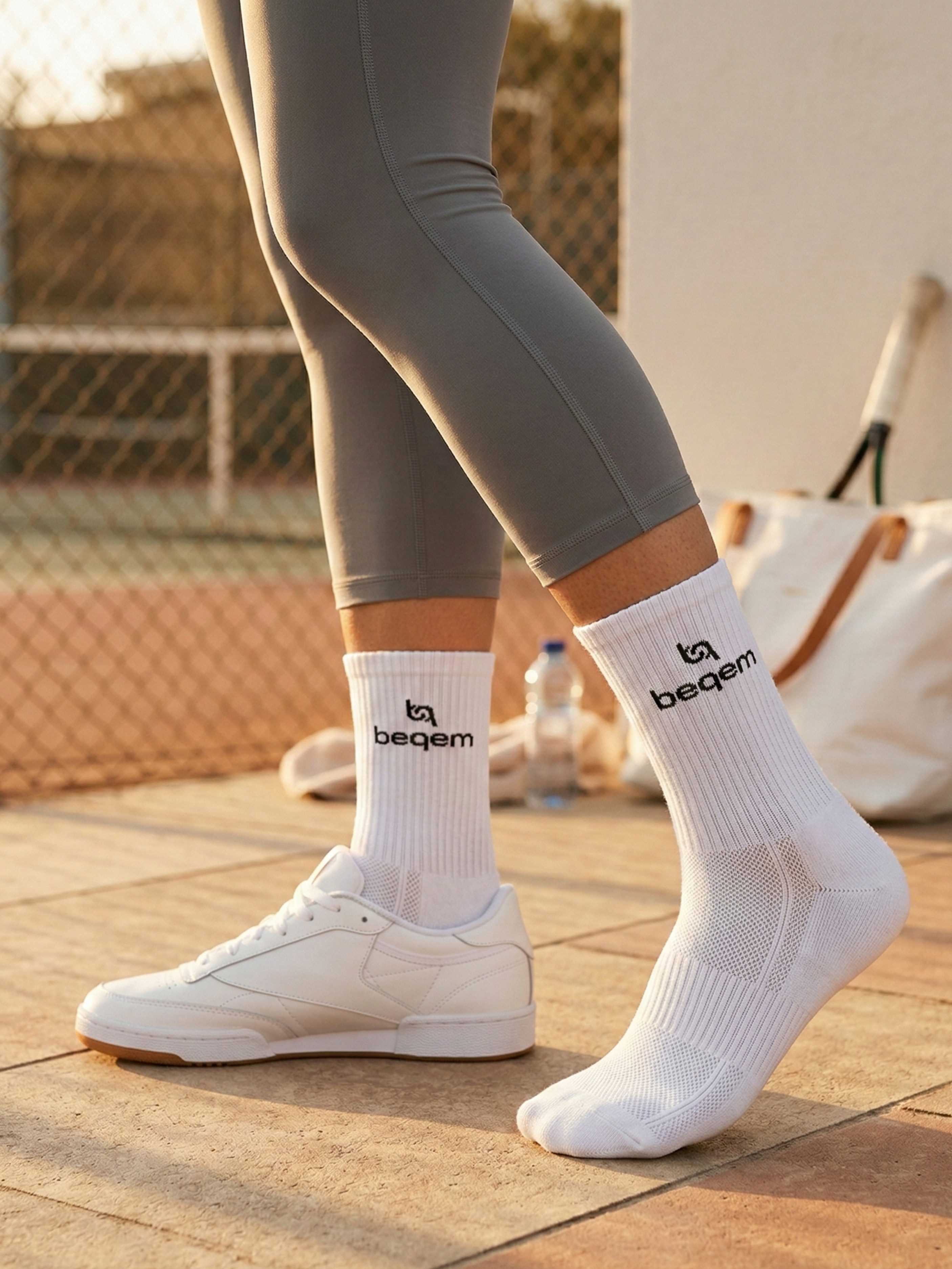 beqem Sportsocken Tennissocken ägyptische Baumwolle OEKO-TEX