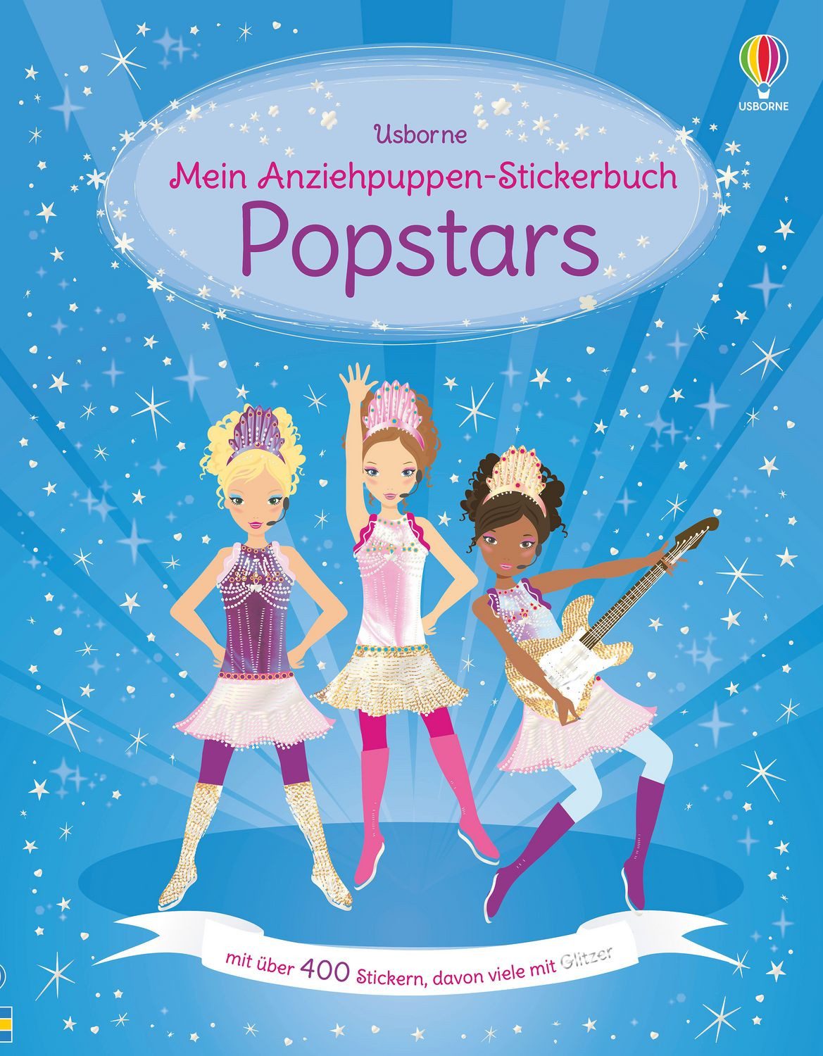 Kinderbuch Mein Anziehpuppen-Stickerbuch: Popstars mit über 400 Stickern, davon v Lucy Bowman
