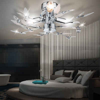 Design LED Blumen Decken Hänge Strahler Leuchte Schlaf Zimmer Energie Spar Lampe 