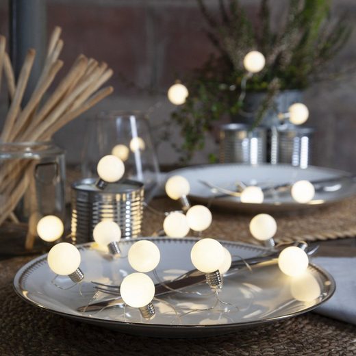 STAR TRADING LEDLichterkette »LED Lichterkette Mini Kugeln 20 kleine