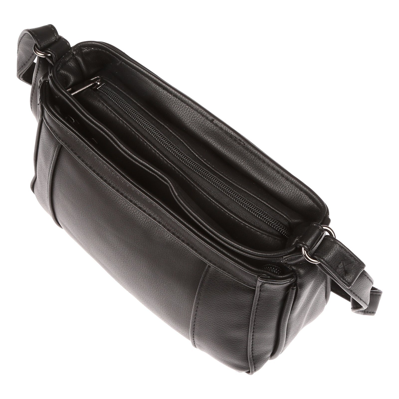 Christian Wippermann Umhängetasche Damen Tasche Schultertasche Umhängetasche Crossover Bag Leder Optik (1 tlg), Crossover Bag Leder Optik Handtasche Überschlag – Bild 5 von 5