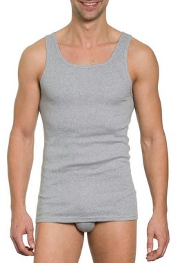 HAASIS Bodywear 1919 Achselhemd Herren Unterhemd 77203011-graumeliert (Packung, 2-St., 2er Pack) Optimale Passform, pflegeleicht, formbeständig, strapazierfähig