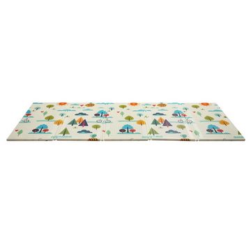 Baby Vivo Spielmatte Spielmatte / Spielteppich für Kinder mit Wald 200 x 180 cm - Bär