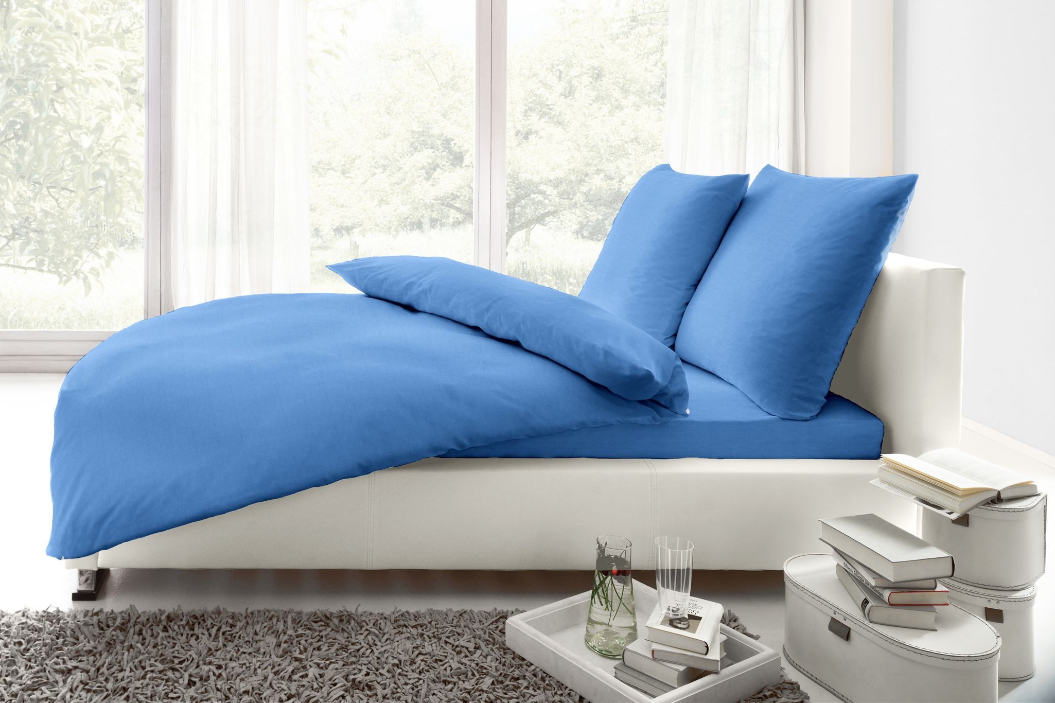 JACK Bettwäsche 135x200cm Einfarbig Uni große Farbauswahl Wülfing, Mako-Sat günstig online kaufen