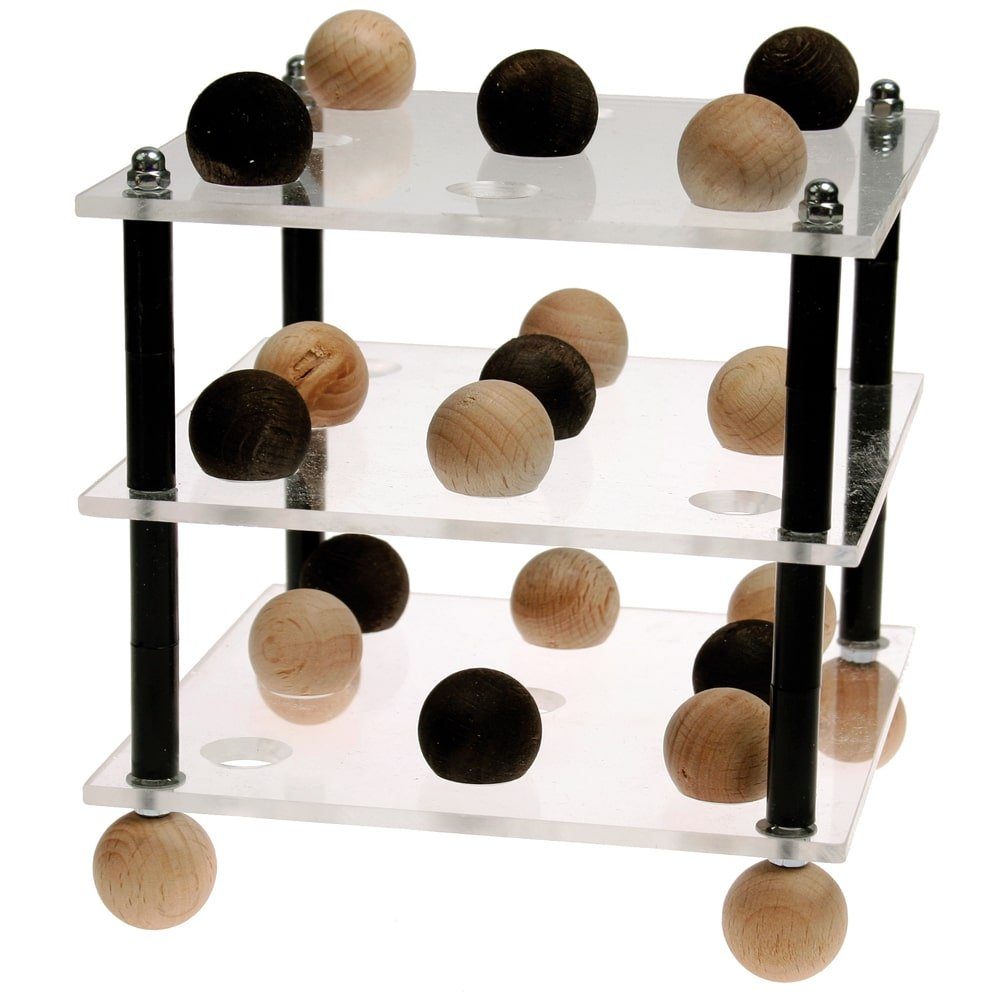 matches21 HOME & HOBBY Tic-Tac-Toe Spiel 3D Bausatz 12 Jahren Holzbaukasten