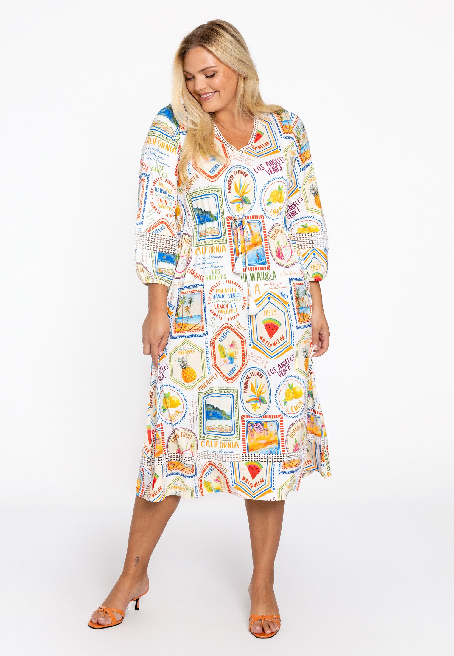 YOEK A-Linien-Kleid Damen Kleid Große Größen günstig online kaufen