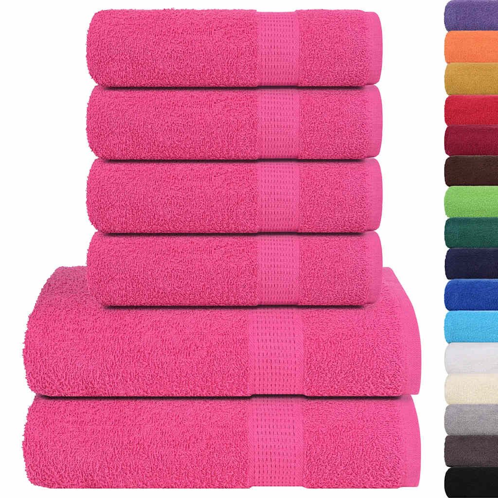 vidaXL Badetücher 12-tlg. Handtuch-Set Rosa 360 günstig online kaufen