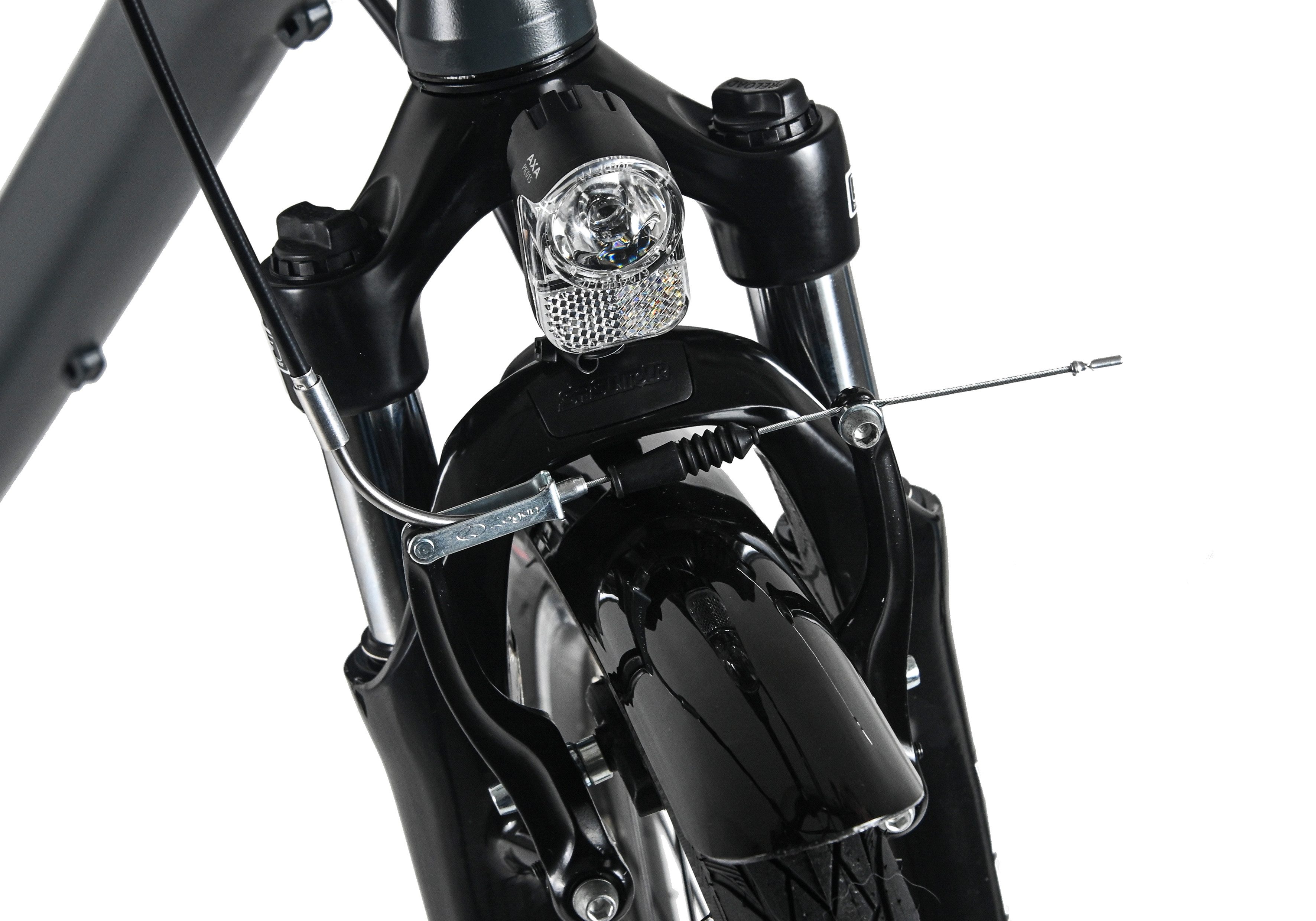 Dacapo Trekkingrad Firenze 100 Anthrazit 21 Gänge RH 53 cm V-Brakes, 21 Gang Shimano Tourney Schaltwerk, Kettenschaltung