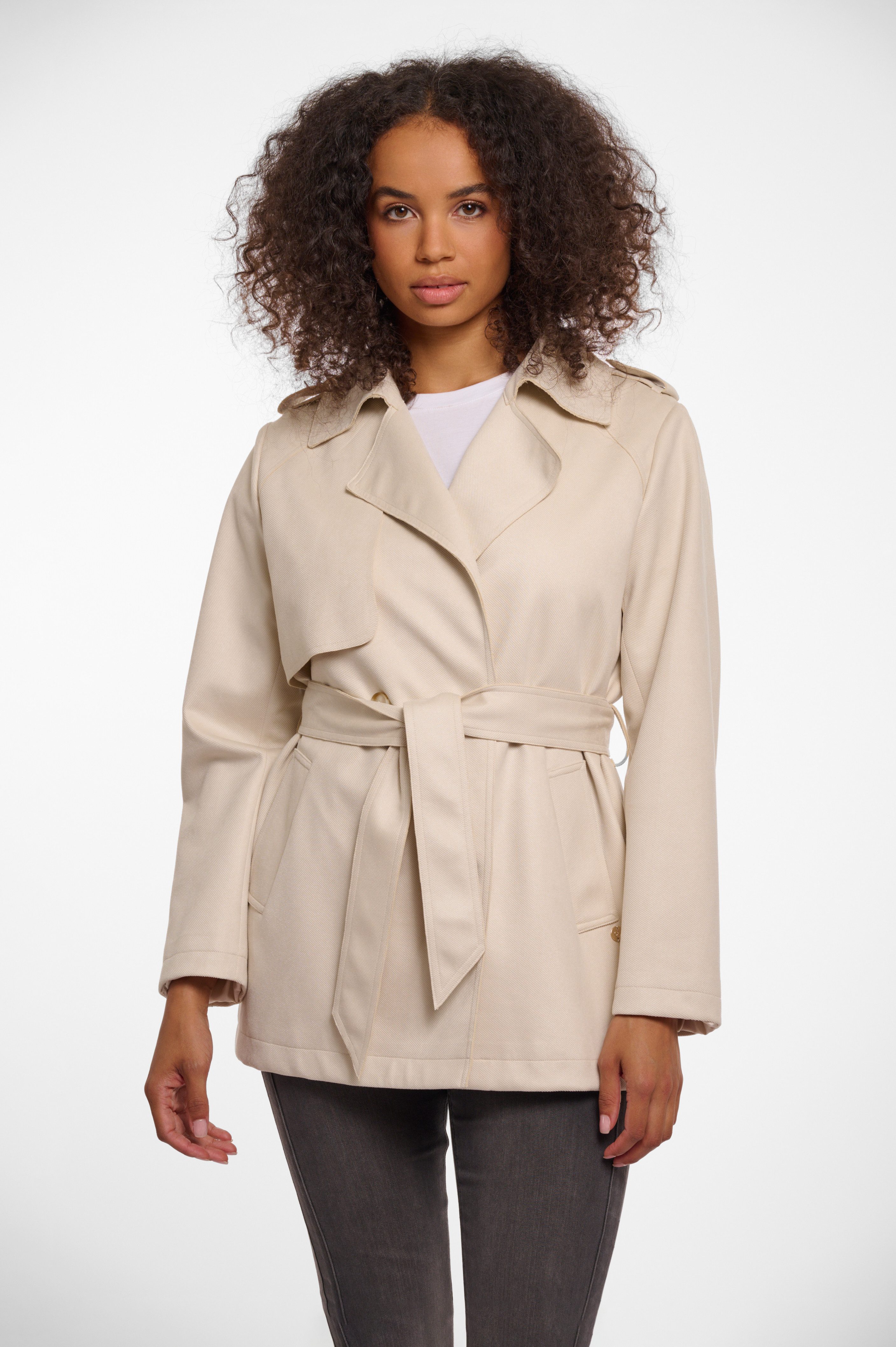 Rino & Pelle Trenchcoat CAATJE mit Bindegürtel
