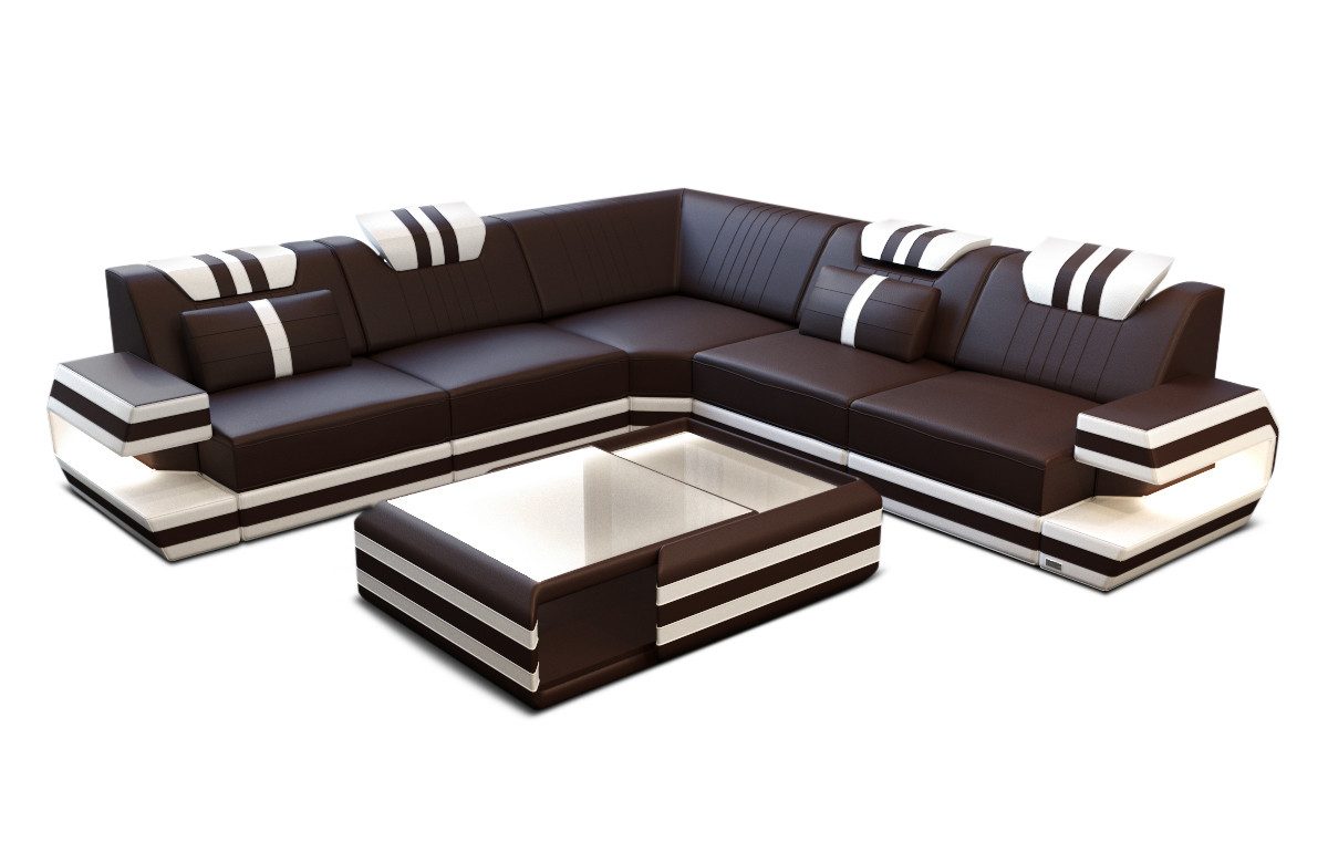 Sofa Dreams Ecksofa Ledercouch Sofa Leder günstig online kaufen