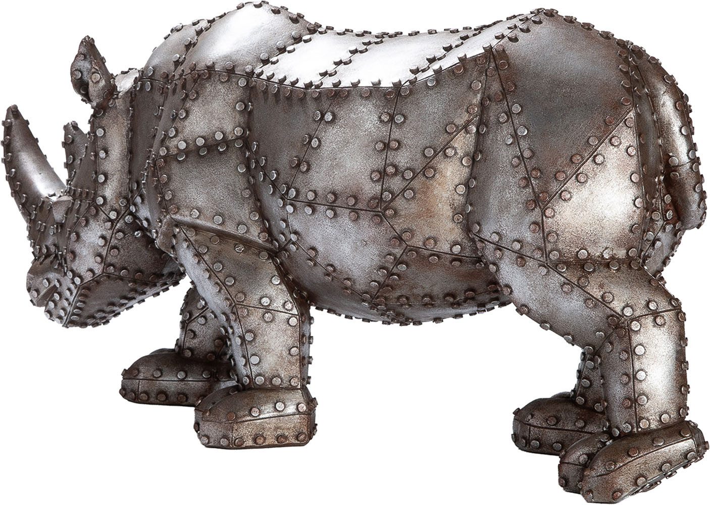 GILDE Skulptur Figur Nashorn Rhino