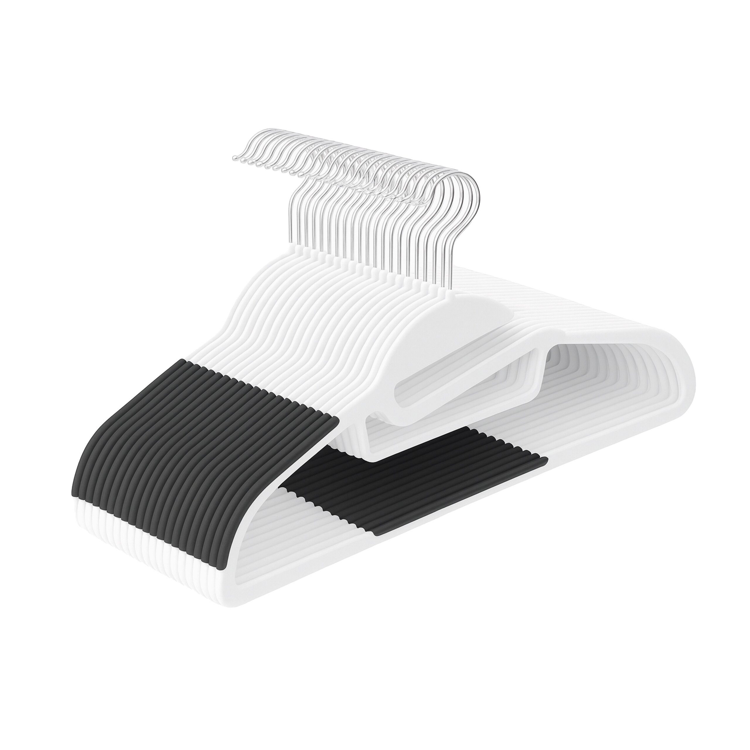 relaxdays Kleiderbügel Gummierte Kleiderbügel im Set, (20er Set, 20-tlg), w günstig online kaufen