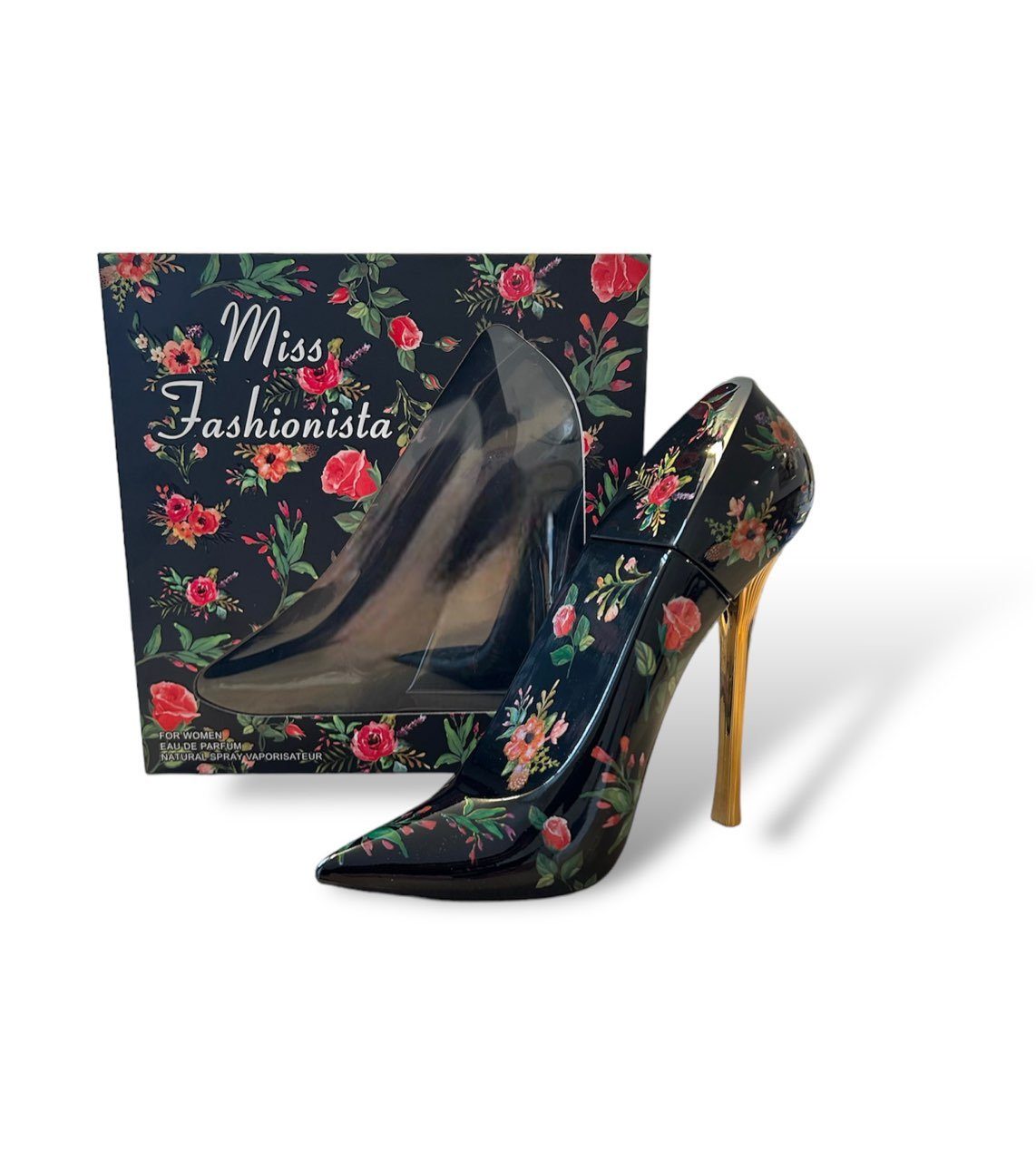 Tiverton Парфюми Miss Fashionista Black, 1-tlg., Stiletto-Form mit Blumenmuster