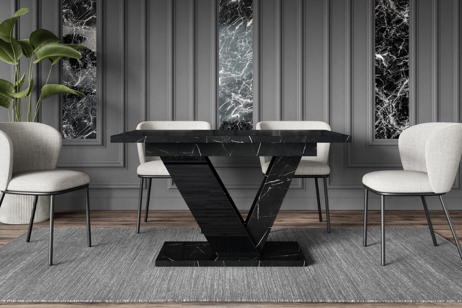 ALTDECOR Esstisch CLASI, Esszimmertisch ausziehbar 120 - 160 x 80 x 75 cm günstig online kaufen