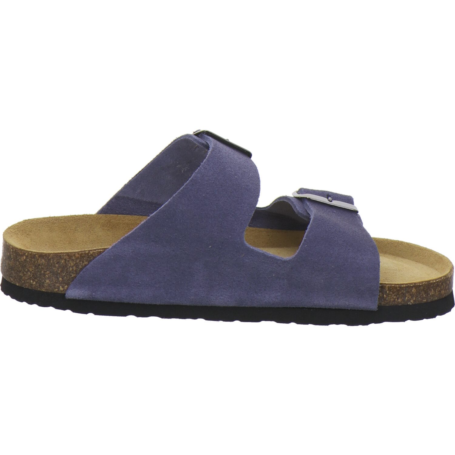 AFS-Schuhe 210053 Zweischnaller Pantolette für Damen mit Fußbett, bequeme Sandalen aus Leder