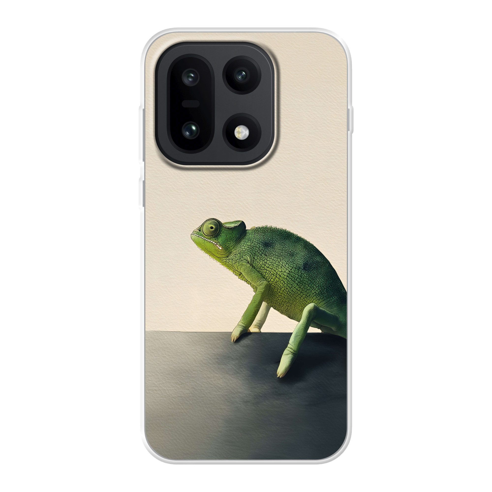 MuchoWow Handyhülle für OnePlus 15 Chamäleon - Grün - Minimalistisch, Phone Case, Silikon, Schutzhülle Dünn