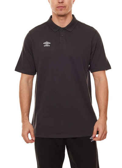 Umbro Rundhalsshirt umbro Club Essential Herren Polo-Shirt komfortables Polohemd UMTM0323-825 Golf-Shirt Dunkelgrau