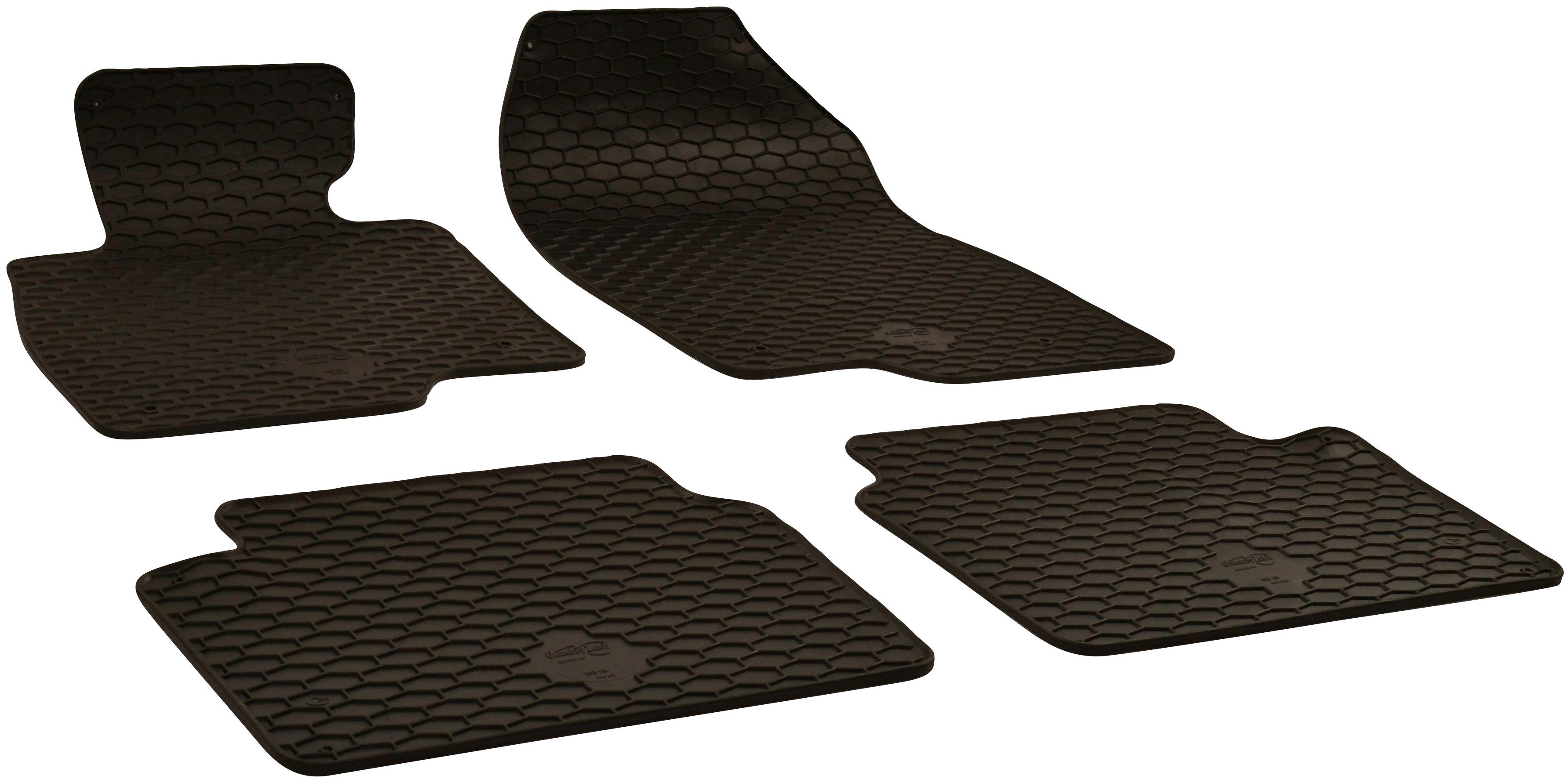 WALSER Passform-Fußmatten (4 St), für Mazda 3 Schrägheck, Stufenheck, für Mazda 3 (BM, BN) 07/2013-Heute