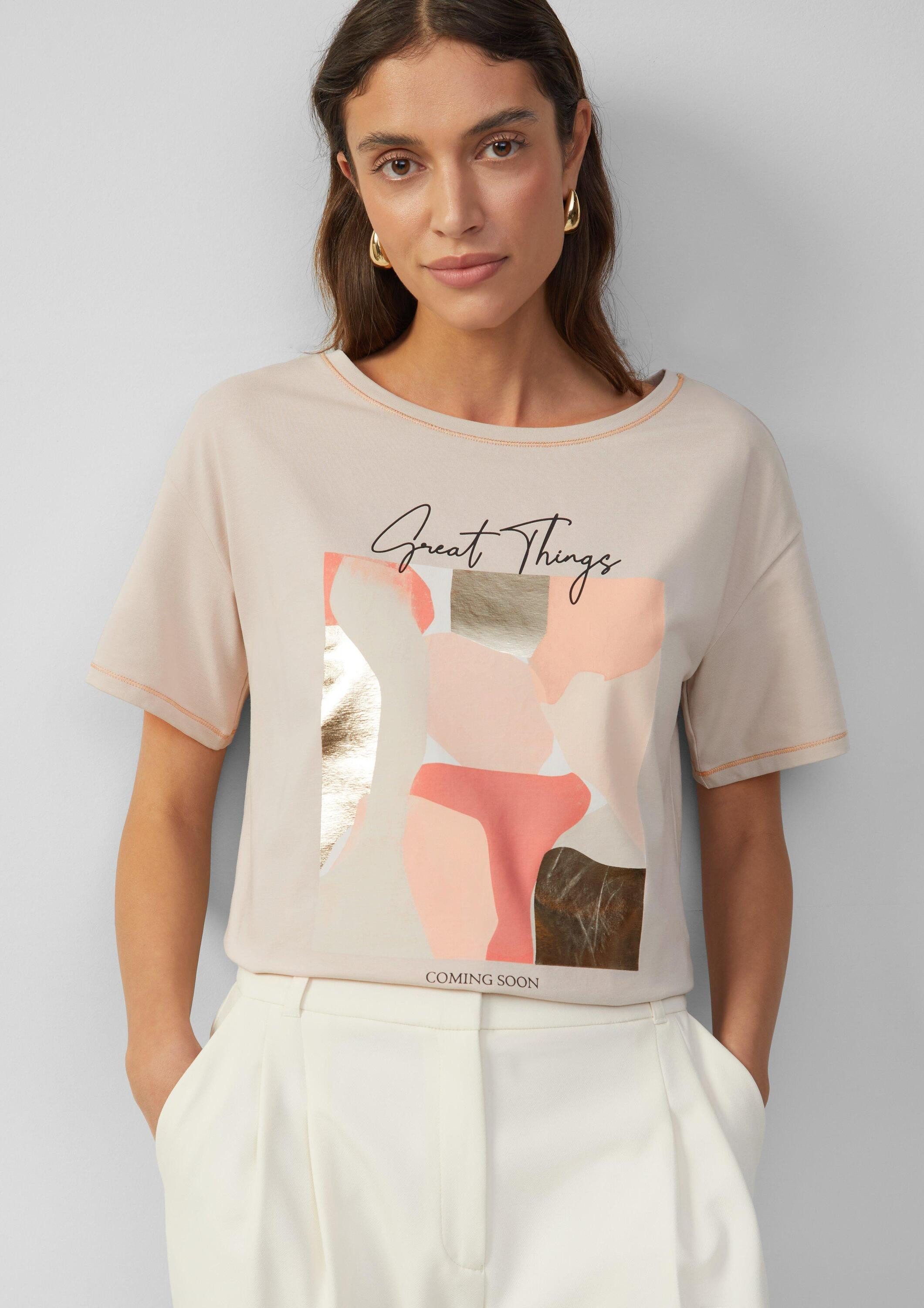 s.Oliver Kurzarmshirt T-Shirt (1-tlg) günstig online kaufen