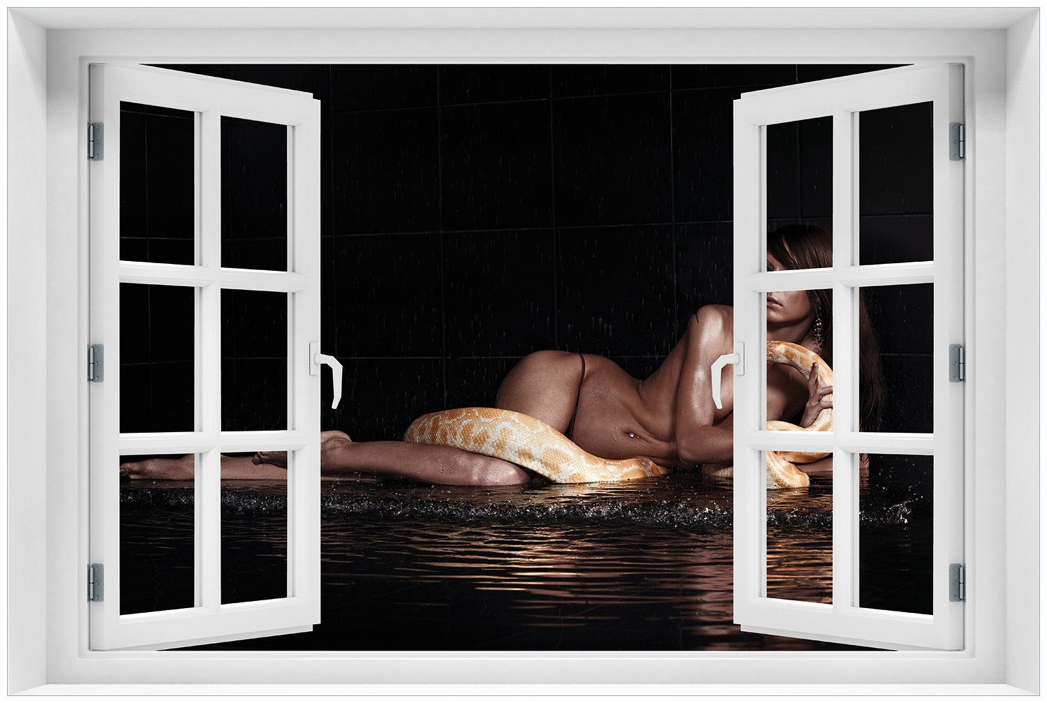 Glasbild