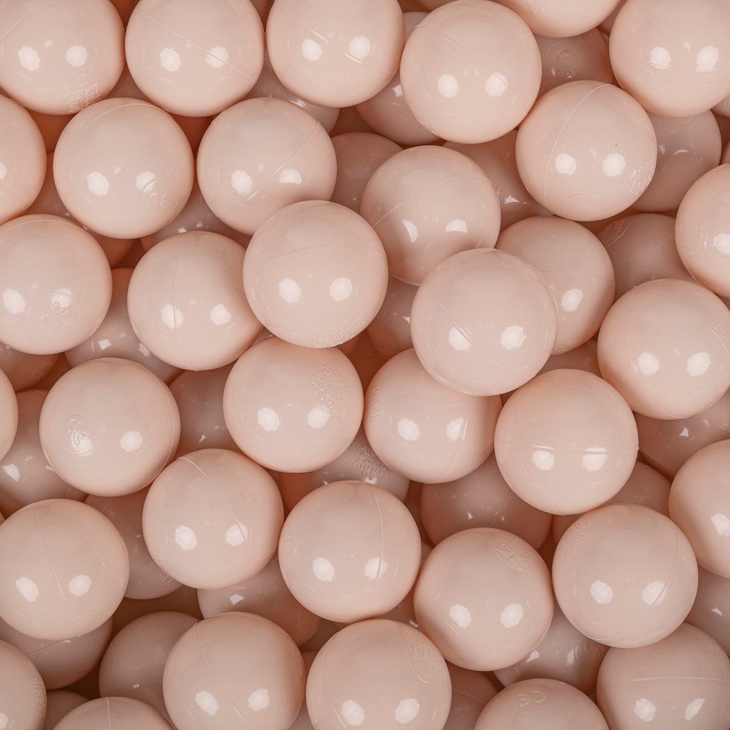 KiddyMoon Bällebad-Bälle ZK7 (Baby Plastikbälle Spielbälle, 50-St), Made in Europe