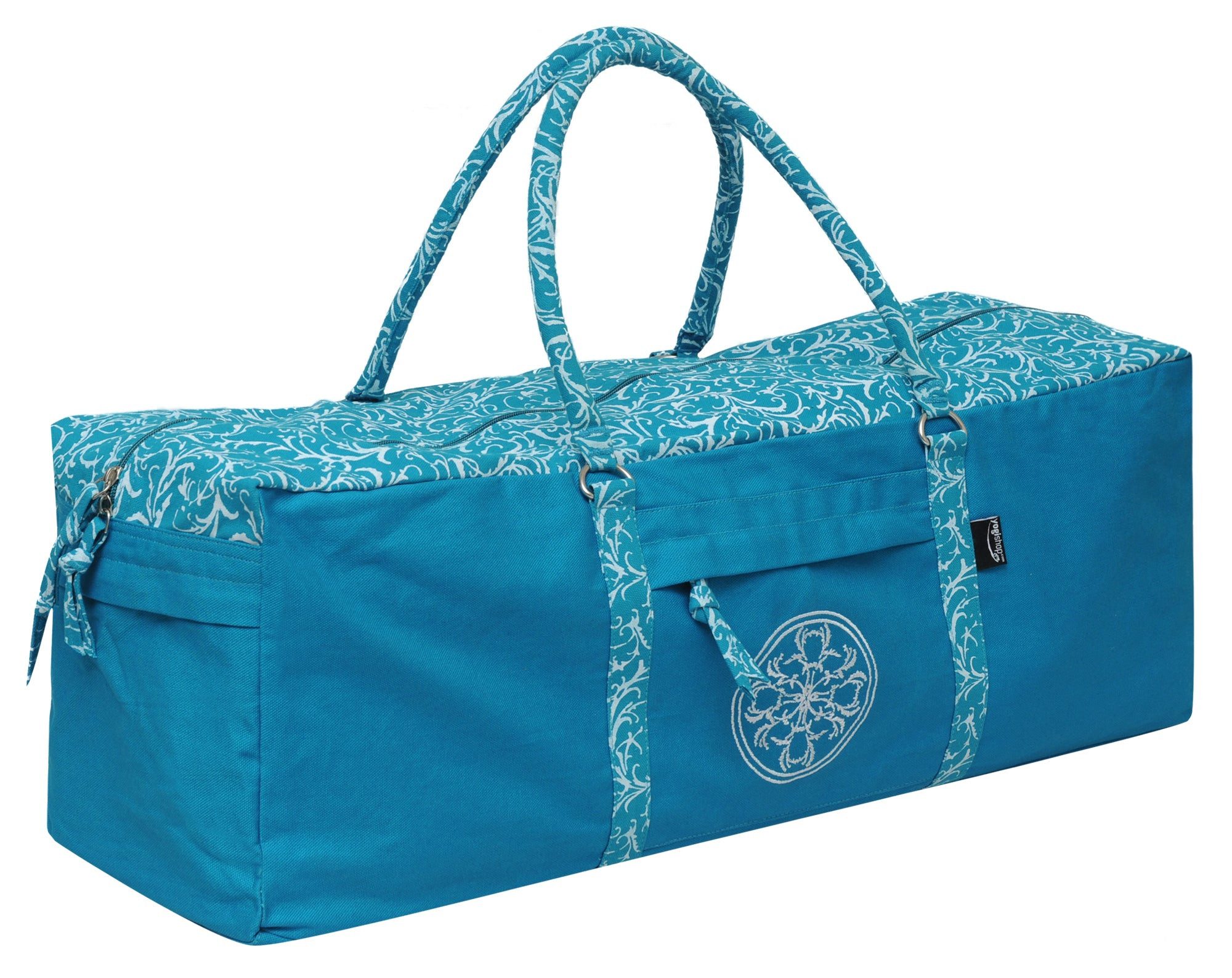 Yogishop Yogatasche Yogatasche all-in - cotton - vintage (Standard, 1-tlg., Standard), Bestickte Yogatasche: Viel Platz für alles, was du brauchst!