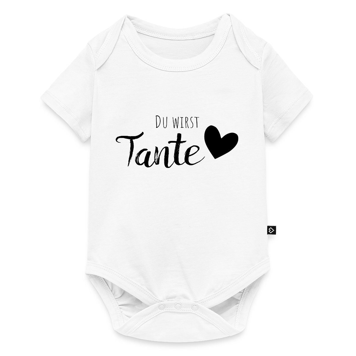 Kurzarmbody Du Wirst Tante Spruch Überraschung Kurzarm Tages Baby Body
