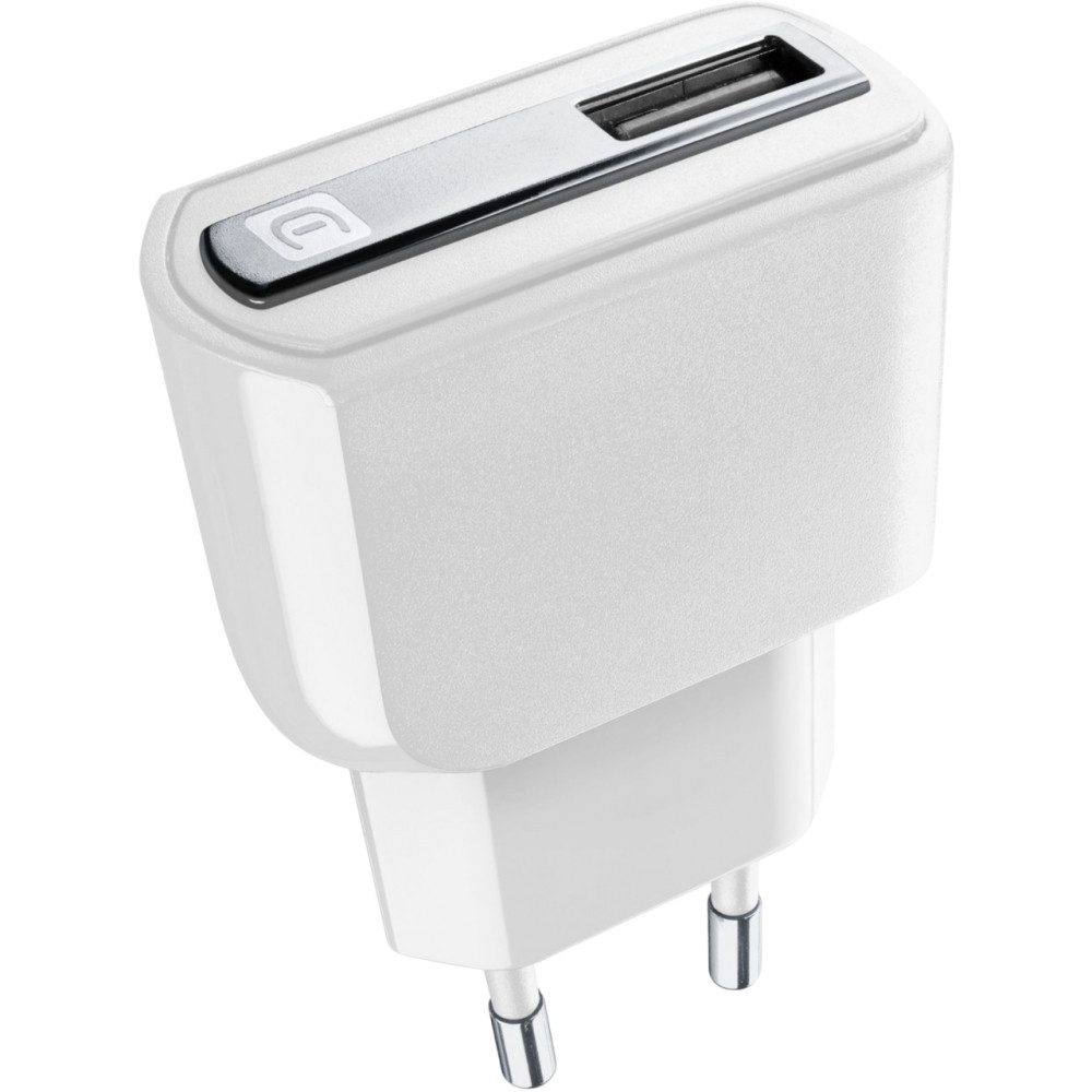 Cellularline USB Type-A inkl. Kabel - Reiselader-Set - weiß Handy-Netzteile