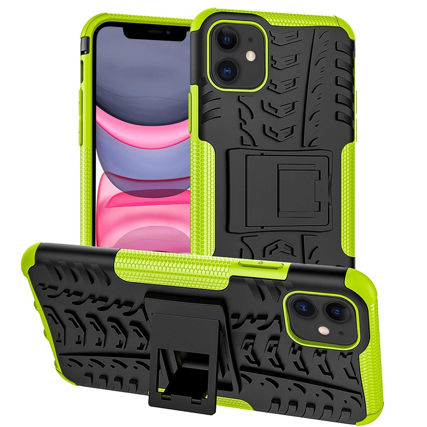 CoolGadget Handyhülle Outdoor Case Hybrid Cover für Apple iPhone 11 6,1 Zoll, Schutzhülle extrem robust Handy Case für iPhone 11 Hülle