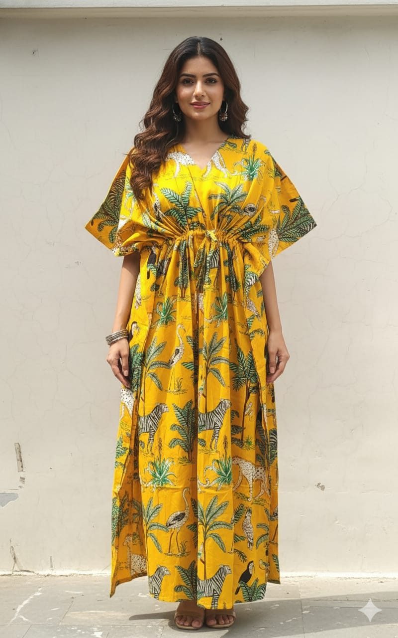 PfauGermany Kaftan MASAI MARA SAFARI PRINT