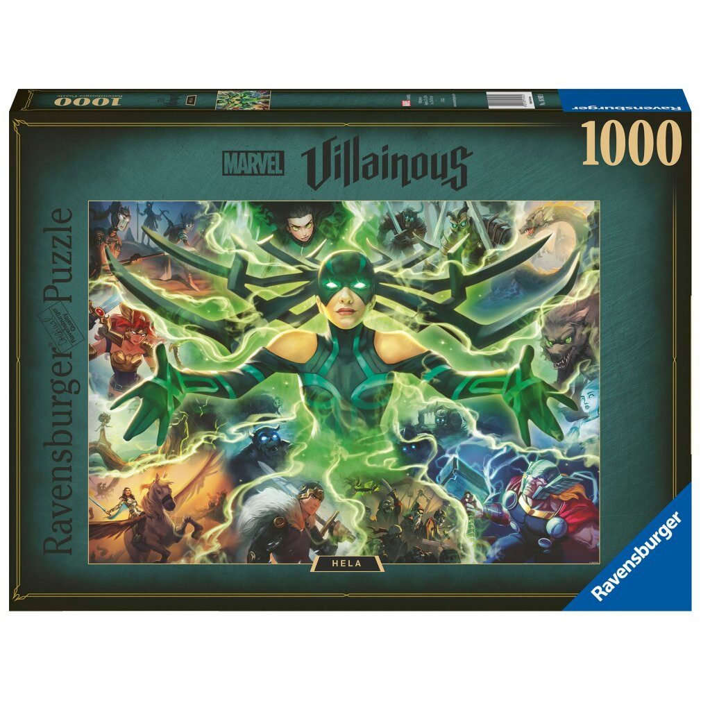 Ravensburger Puzzle Marvel Villains Hela Puzzle 1000Stück, Puzzleteile