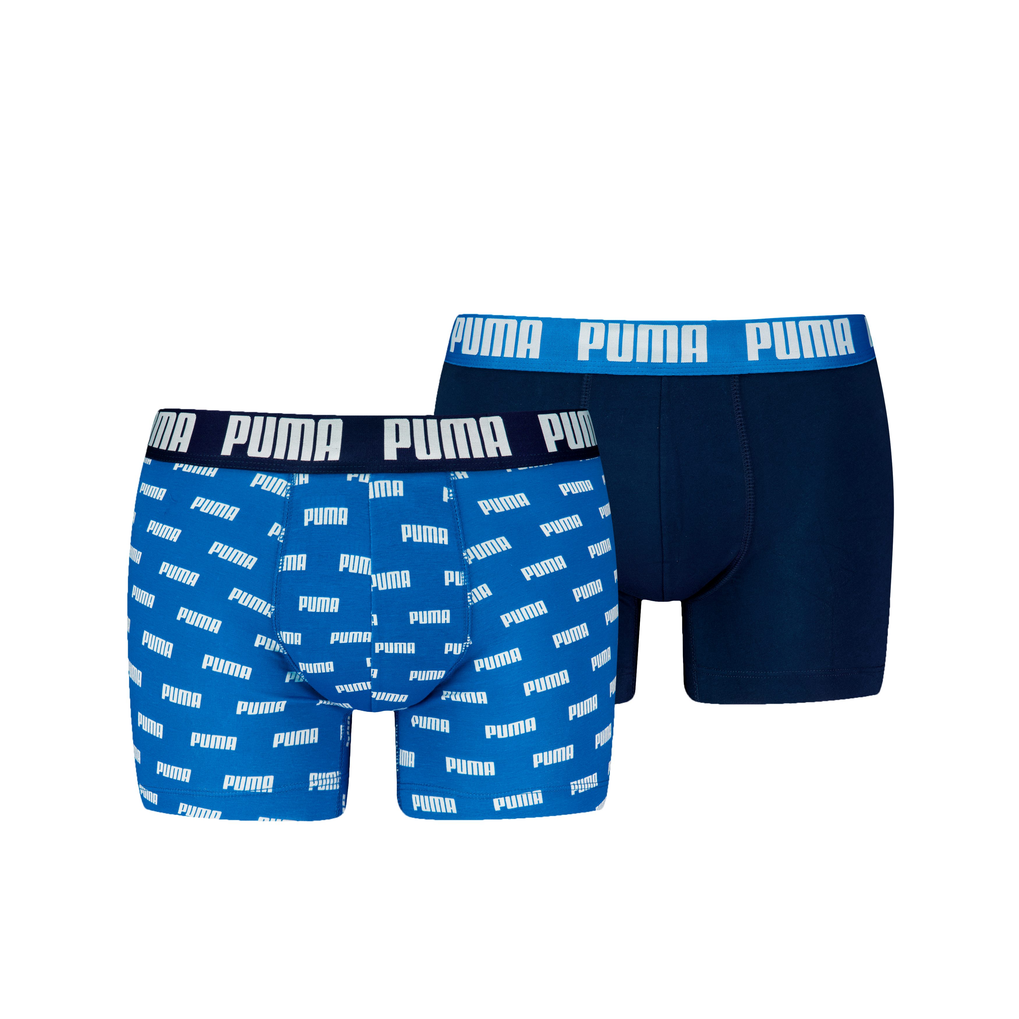 PUMA Боксерские мужские трусы, боксерки PUMA MEN EVERYDAY LOGO PRINT BOXERS 2P (2er Pack) 1x uni und 1x allover Logodruck