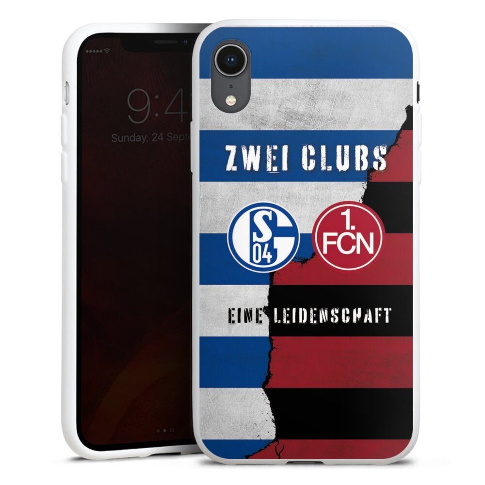 DeinDesign Handyhülle FC Schalke 04 1. FC Nürnberg Freundschaft, Apple iPhone Xr Silikon Hülle Bumper Case Handy Schutzhülle