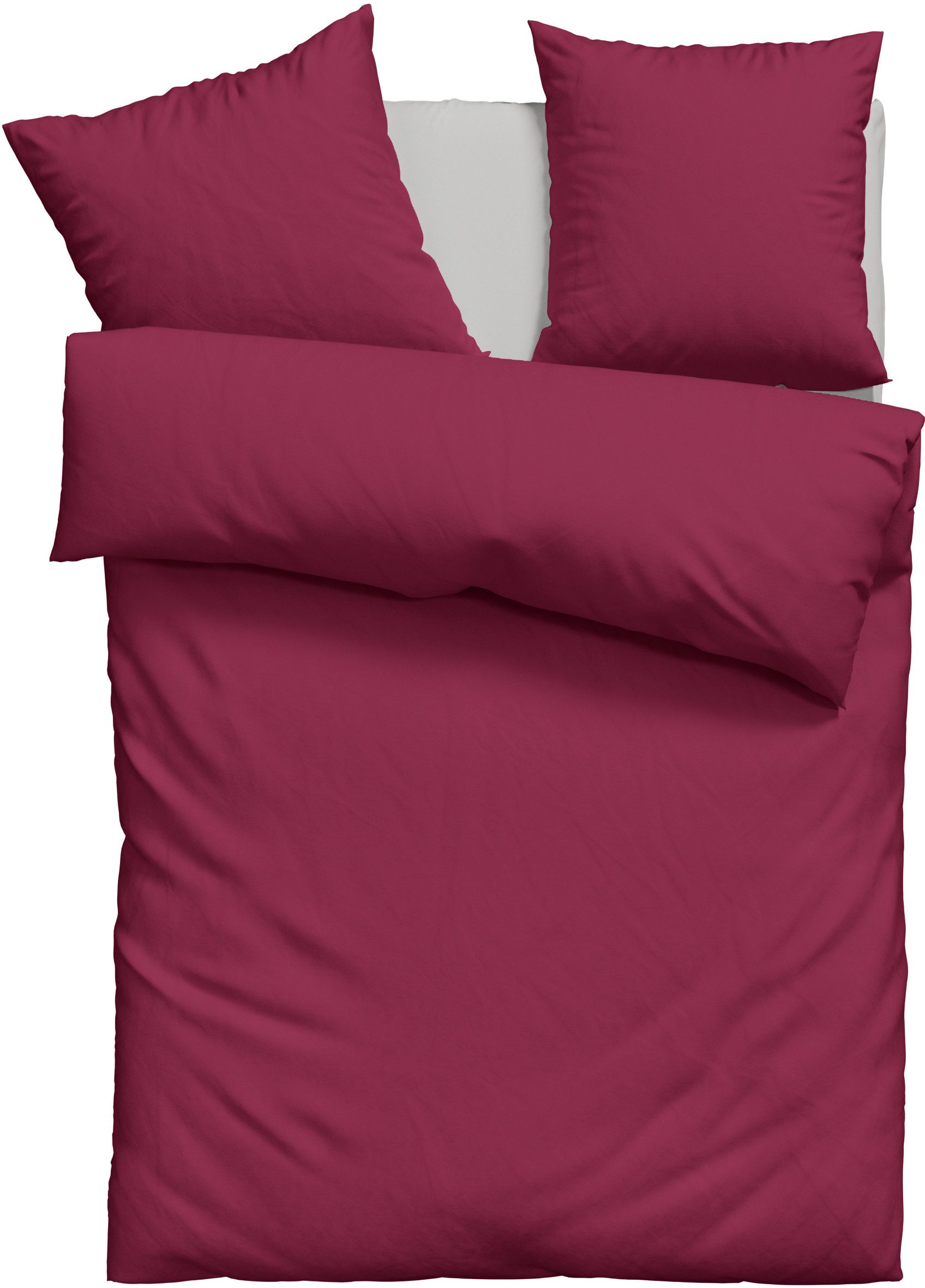 OTTO home Bettwäsche LUISA in Gr. 135x200, 155x220 u.a. Bettwäsche-Set mit Baumwolle, Perkal, 2 teilig, 4 Qualitäten für dein perfektes Schlafgefühl (von Komfor – Bild 2 von 5