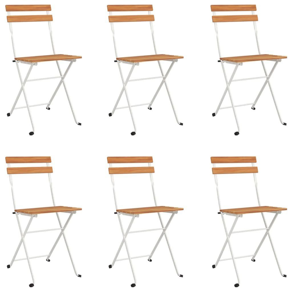 vidaXL Gartenstuhl Bistrostühle 6 Stk. Klappbar günstig online kaufen