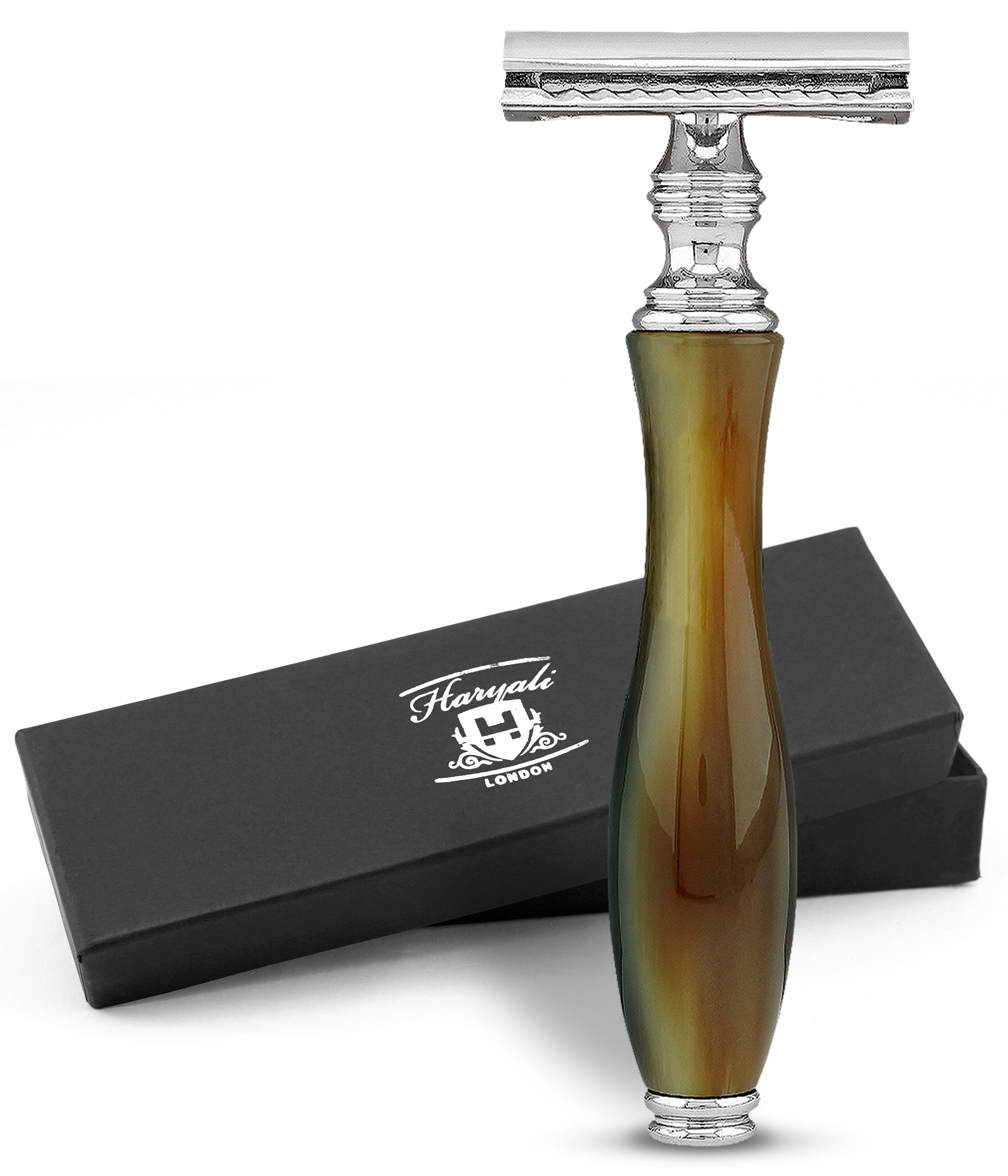 Nassrasierer Der Rasierhobel für Damen und Herren, Hornimitat, Resin-Griff