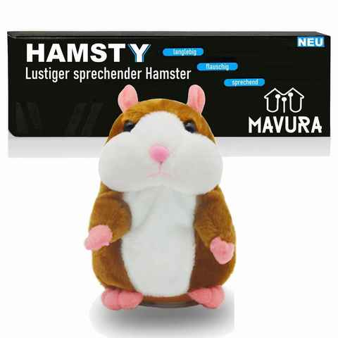 MAVURA Tierkuscheltier HAMSTY Lustiger sprechender Hamster Kuscheltier Plüschtier Stofftier, Kinder Spielzeug Talking Hamster
