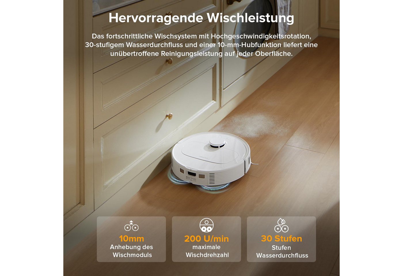 Roborock Saugroboter QV35A (Upgrade von Qrevo/Qrevo S), 60 W weiß