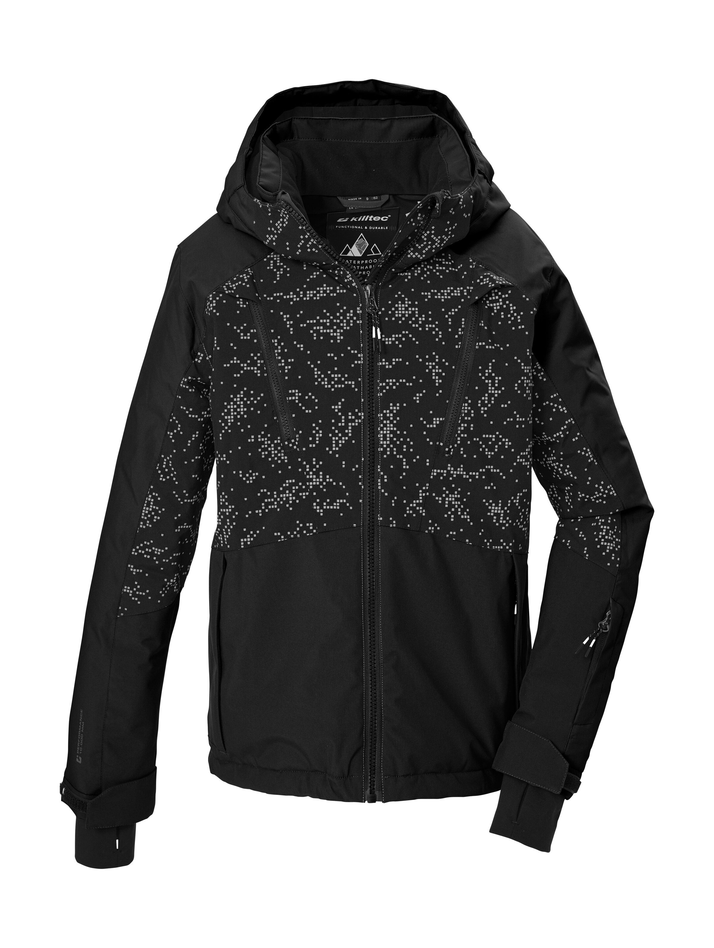 Killtec Skijacke KSW 208 BYS SKI JCKT Wind- und wasserdicht, Schneefang, All-over-Print