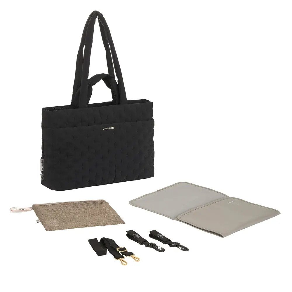 LÄSSIG Kinderkoffer Liva Schultertasche Quilted black