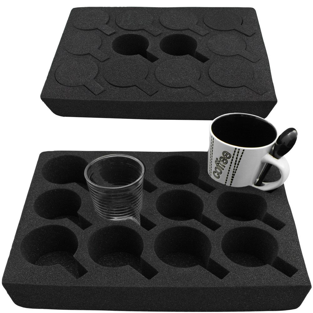 HABA B.V. Becherhalter 12er Glashalter Tassenhalter Glas Becher Wohnmobil Camping Schaumstoff