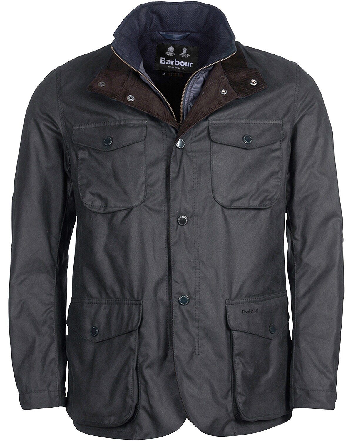 Langjacke Barbour Ogston Wachsjacke Navy