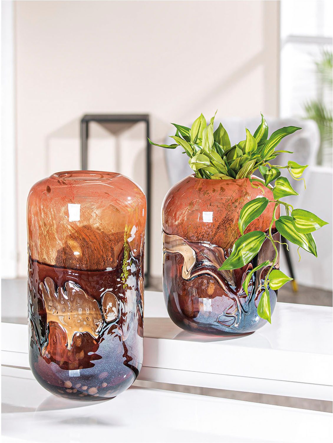 Casablanca by Gilde Tischvase Glasart Vase günstig online kaufen