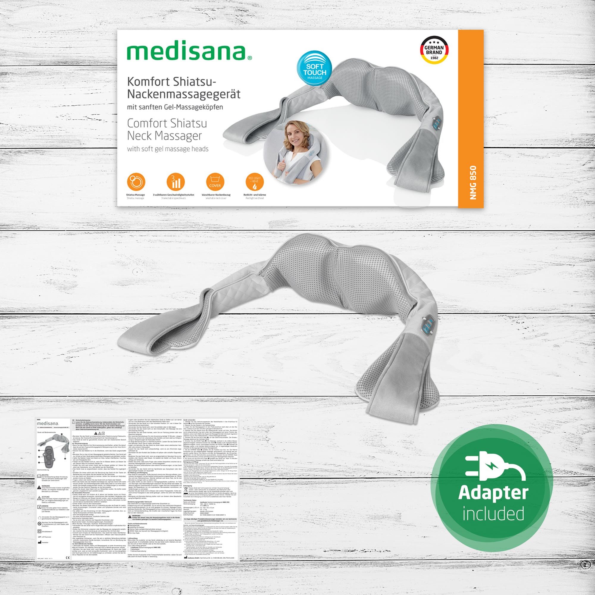 medisana Nacken-Massagegerät NMG 850 Shiatsu