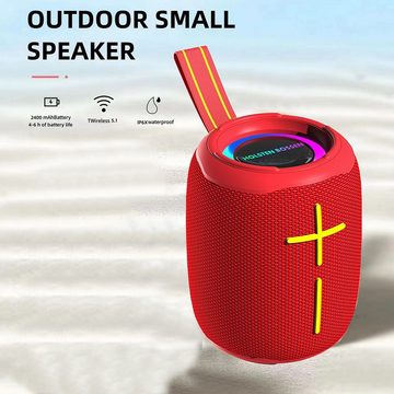 autolock Tragbarer Bluetooth Lautsprecher Bluetooth Box Bluetooth-Lautsprecher (360° Stereo Sound Wasserdicht Musikbox Soundbox für Reisen)