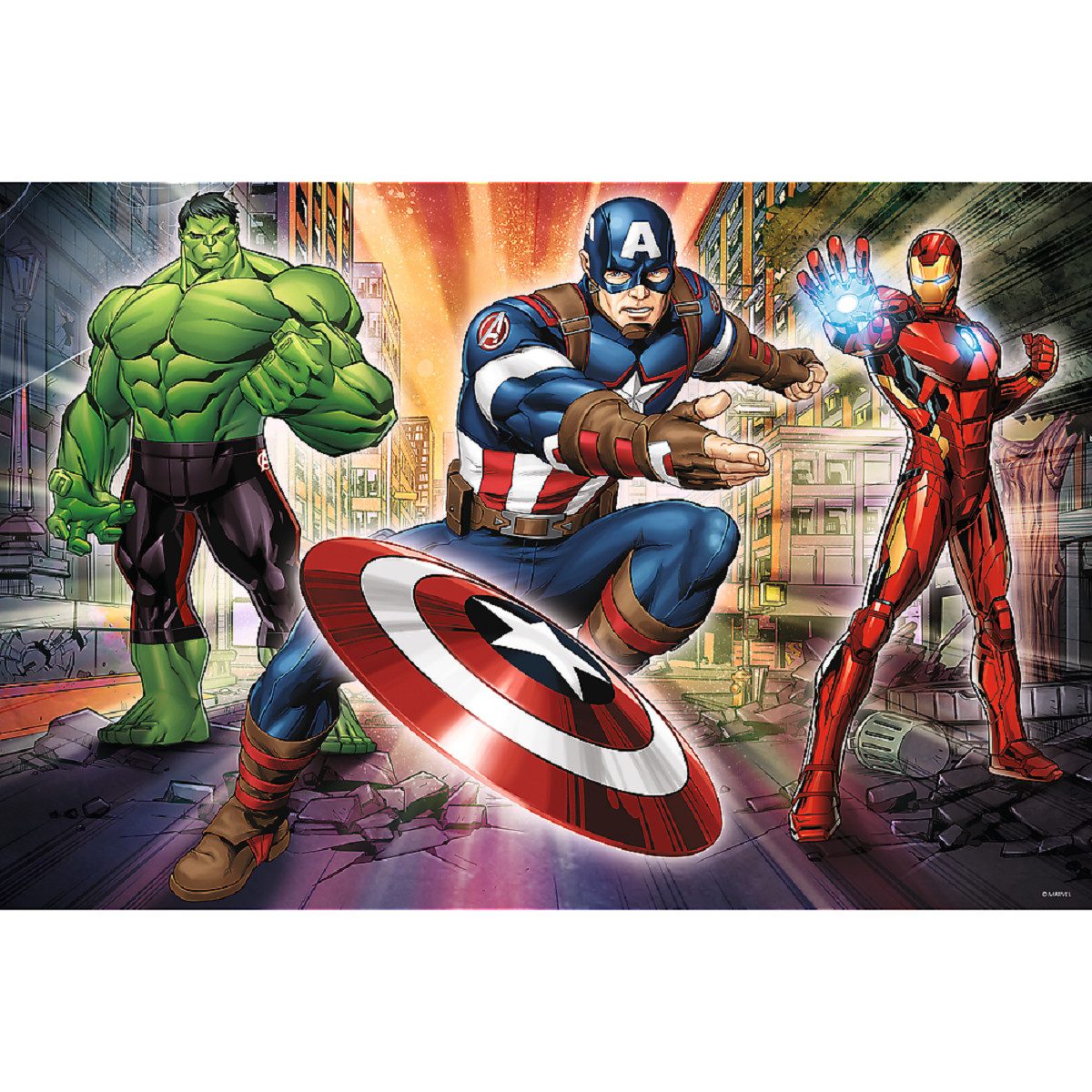 MARVEL Puzzle Avengers Puzzle Perfektes Geschenk für Superhelden-Fans, Puzzleteile