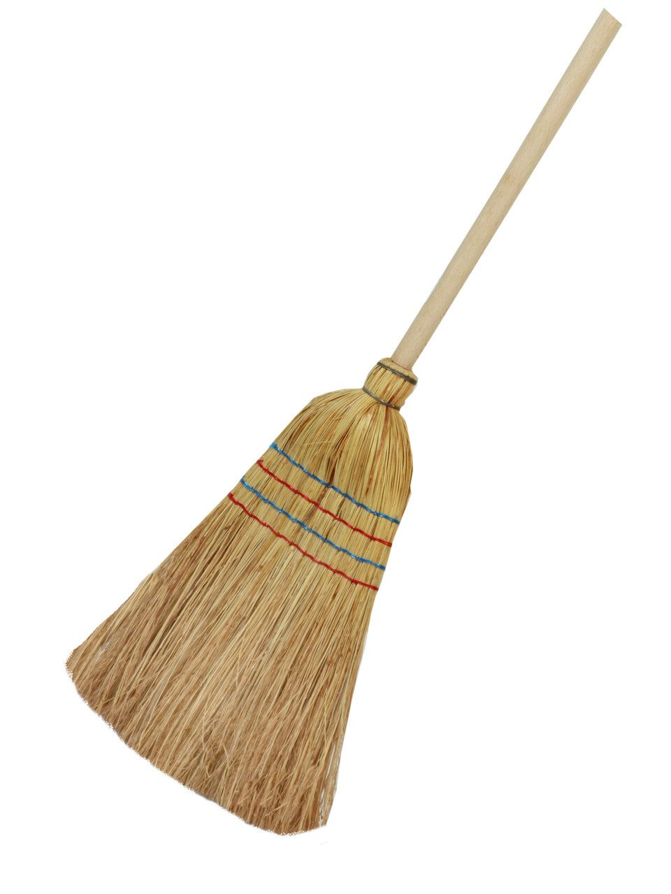 Floraworld Rechenbesen Floraworld Reisstrohbesen mit Stiel Classic 25 cm